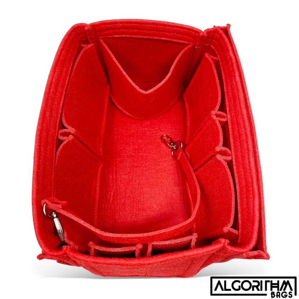 💎Louis Vuitton Speedy 35 Purse Organizer Insert Damier Abene Red 🔥 - Picture 7 of 8